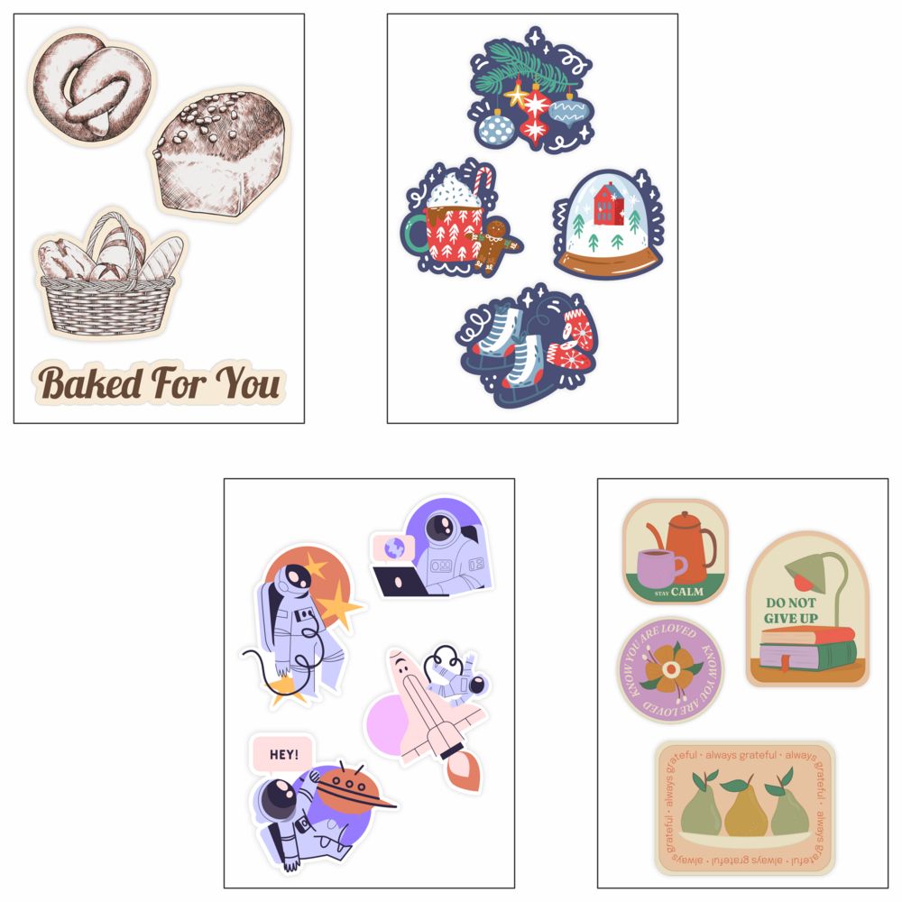 Объемные наклейки под смолой Sticker Pack на заказ-0