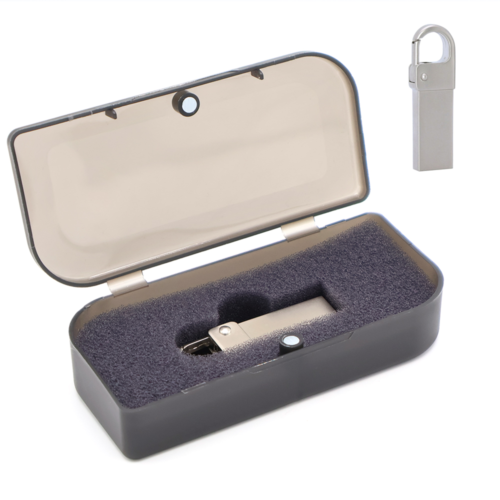 Флешка Carabine 16 Гб в футляре, Серебристый-0