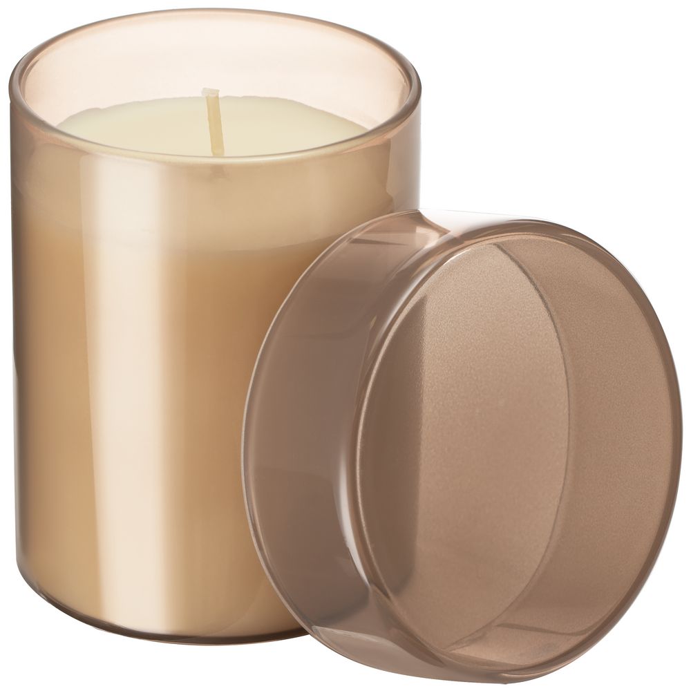 Ароматическая свеча Flikka, сосна и кипарис, бежевая-1