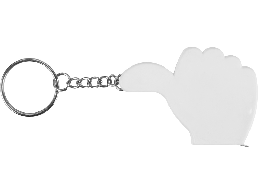 Брелок-рулетка, 1 м., белый-2