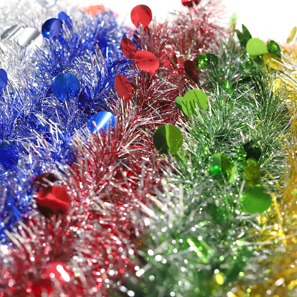 Новогодняя мишура с блестками, Мультиколор-0