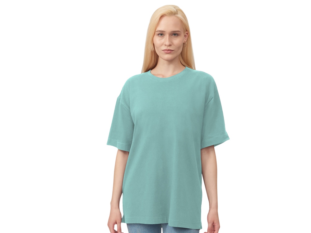Футболка оверсайз Vienna унисекс , припылено-бирюзовый-2