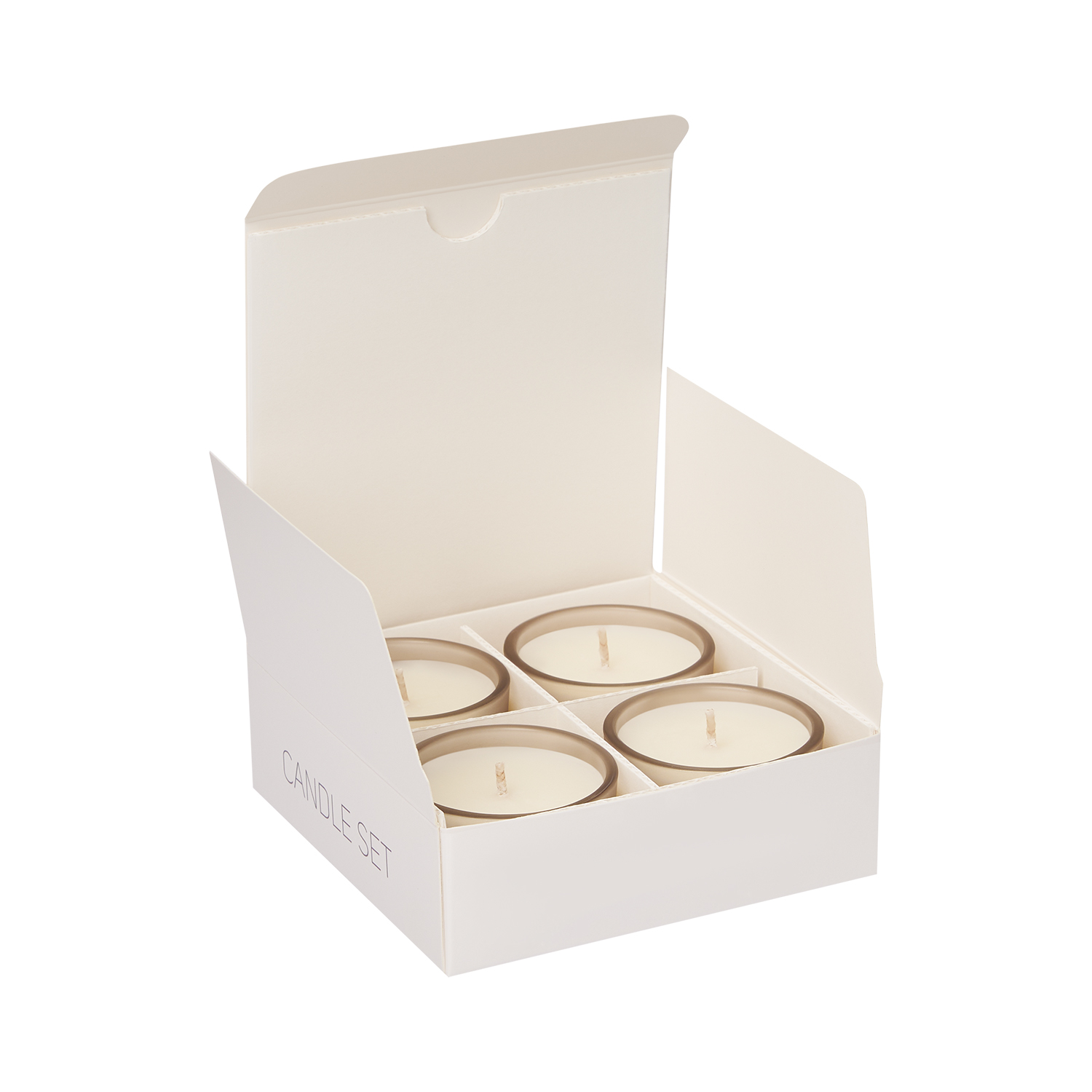 Набор ароматических свечей Сенто (Sento), бежевый-2