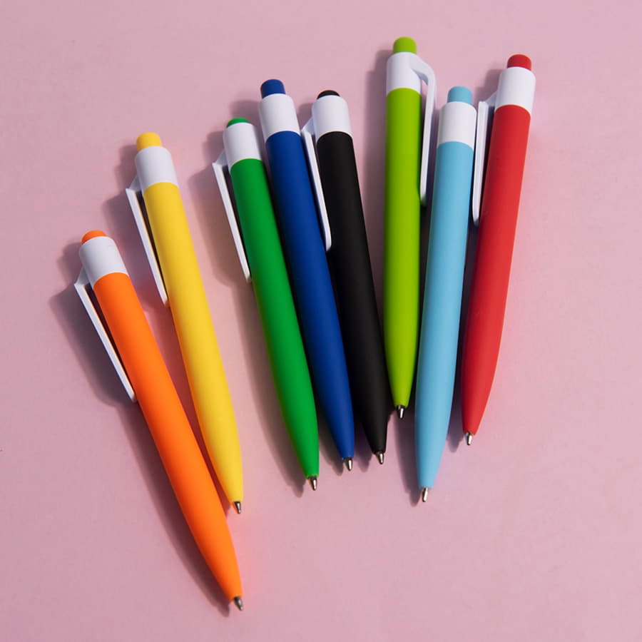 Ручка шариковая N16 soft touch, зеленое яблоко-4