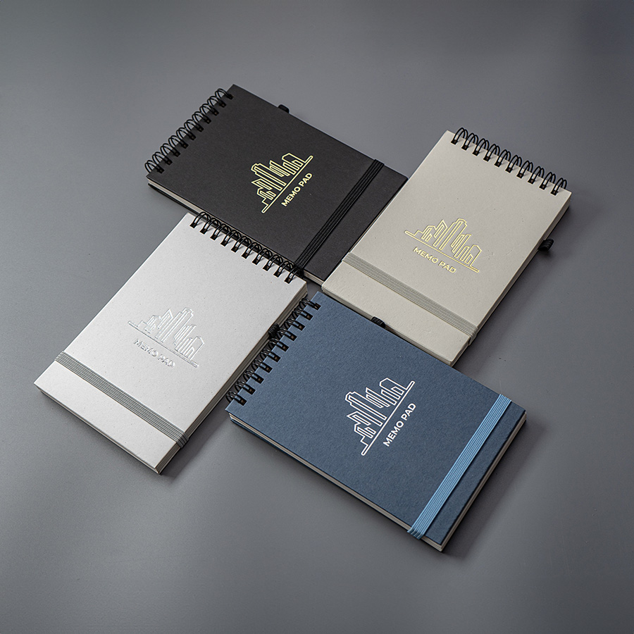 Блокнот на спирали MEMO, размер 95х145 мм,белый, блок в клетку, белый-3