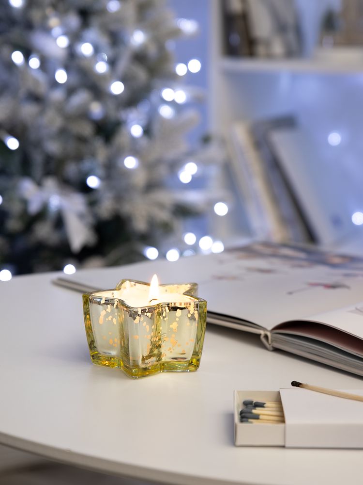 Свеча Wishlight, золотистая-2