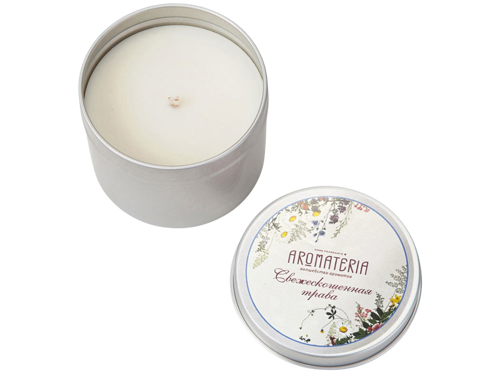 Набор: платок Русский полевой букет и свеча Цветы и травы-5