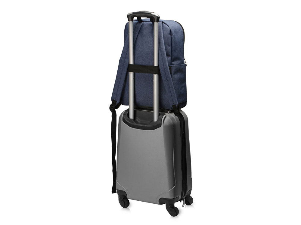 Рюкзак Merit со светоотражающей полосой и отделением для ноутбука 15.6'', синий/светло-синий-11