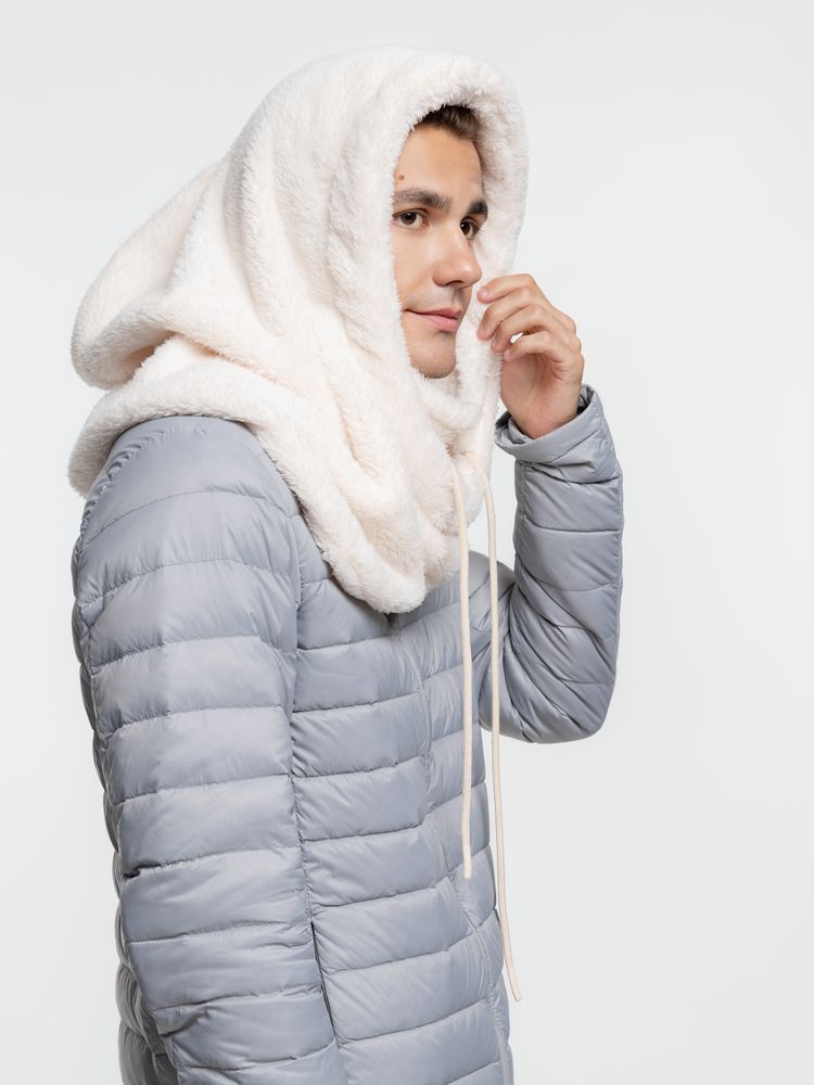 Балаклава-капюшон Flocky, молочно-белая-4