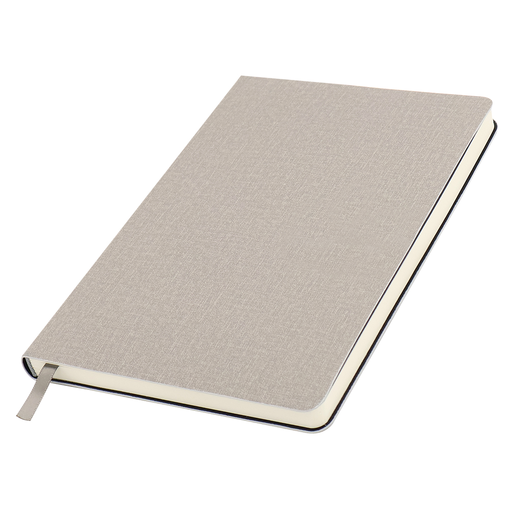 Ежедневник A5 недатированный Stefano в мягком переплёте, Светло-серый-1