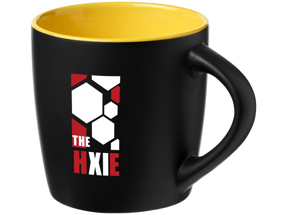 Керамическая чашка Riviera, черный/желтый-3