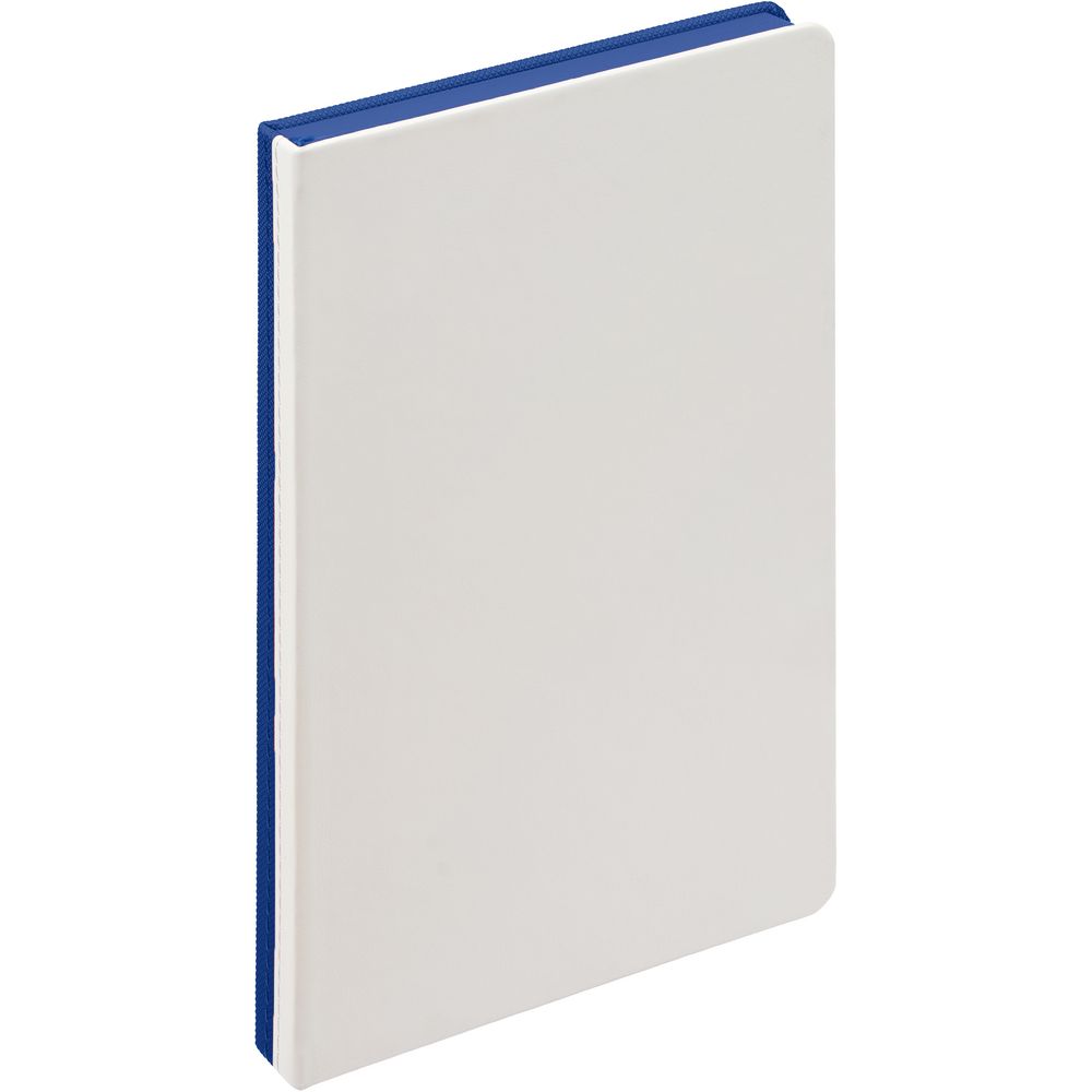 Ежедневник Duplex, недатированный, белый с синим-0