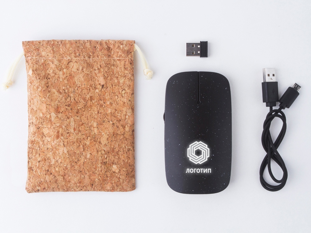 Беспроводная мышь c подсветкой Pokket2 Eco, черный-4