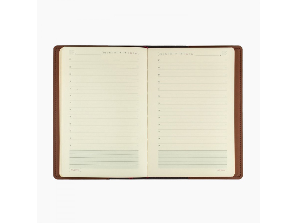 Ежедневник недатированный А5  Oxford, коричневый-1