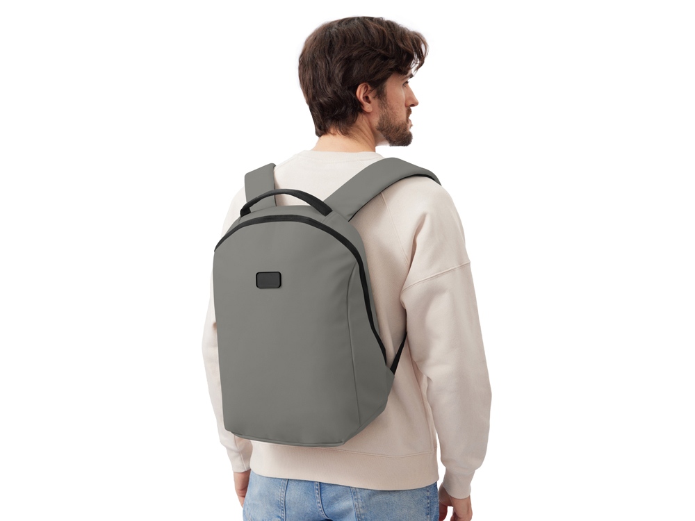 Рюкзак Sofit для ноутбука из экокожи, серый-16