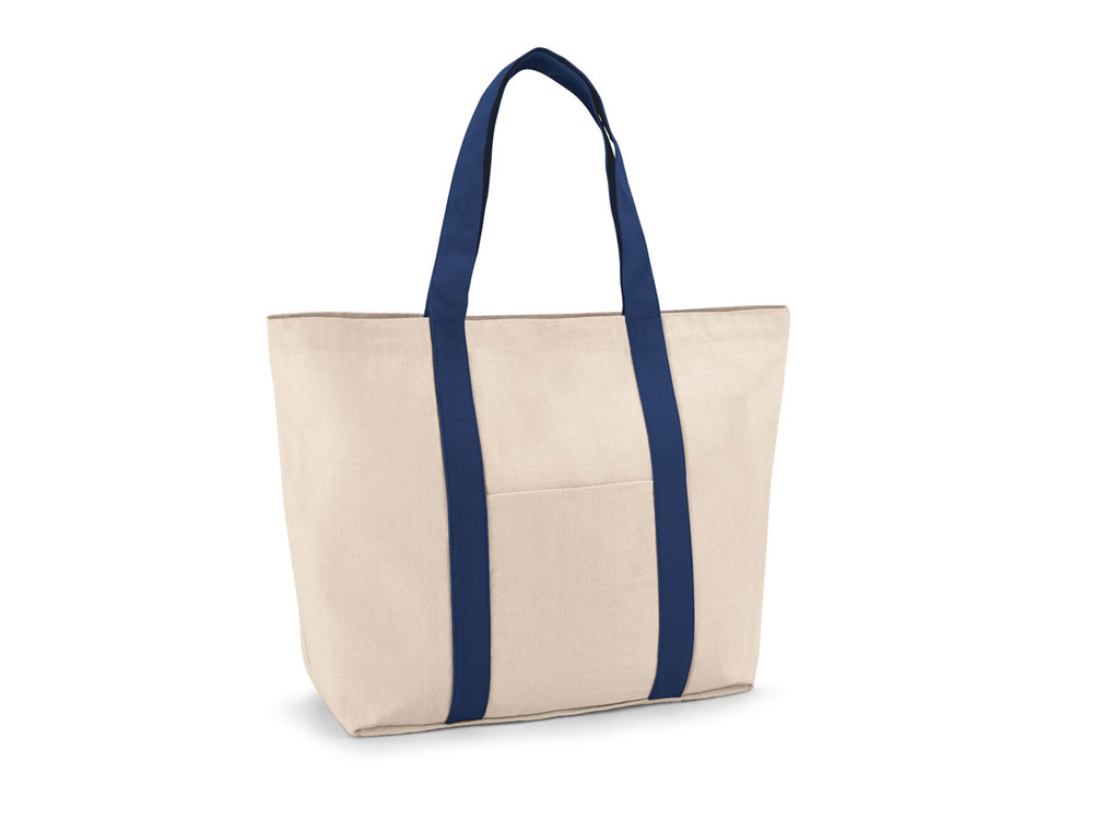 VILLE. Сумка из 100% хлопка канва, Синий-0