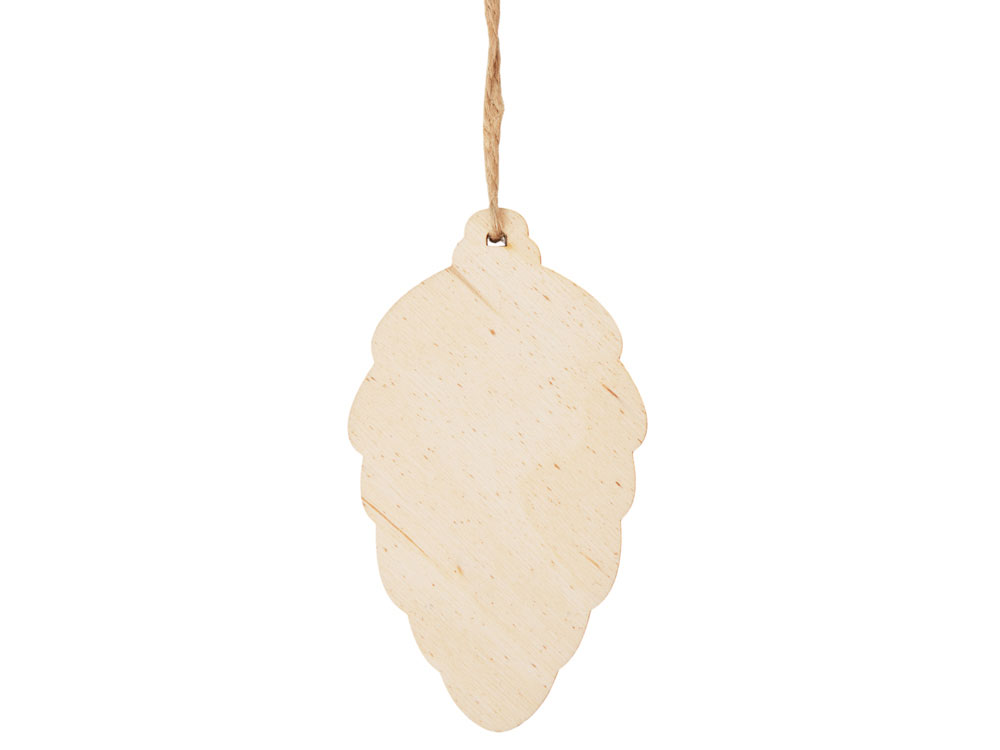 Подвеска шишка с цветной подложкой, коричневая подложка-3