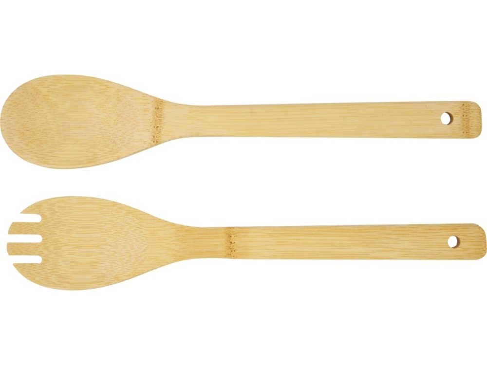 Argulls, бамбуковая салатница и приборы, natural-1