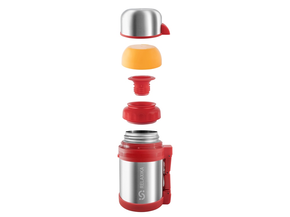 Термос универсальный (для еды и напитков) Relaxika 201, 800 мл, стальной-3