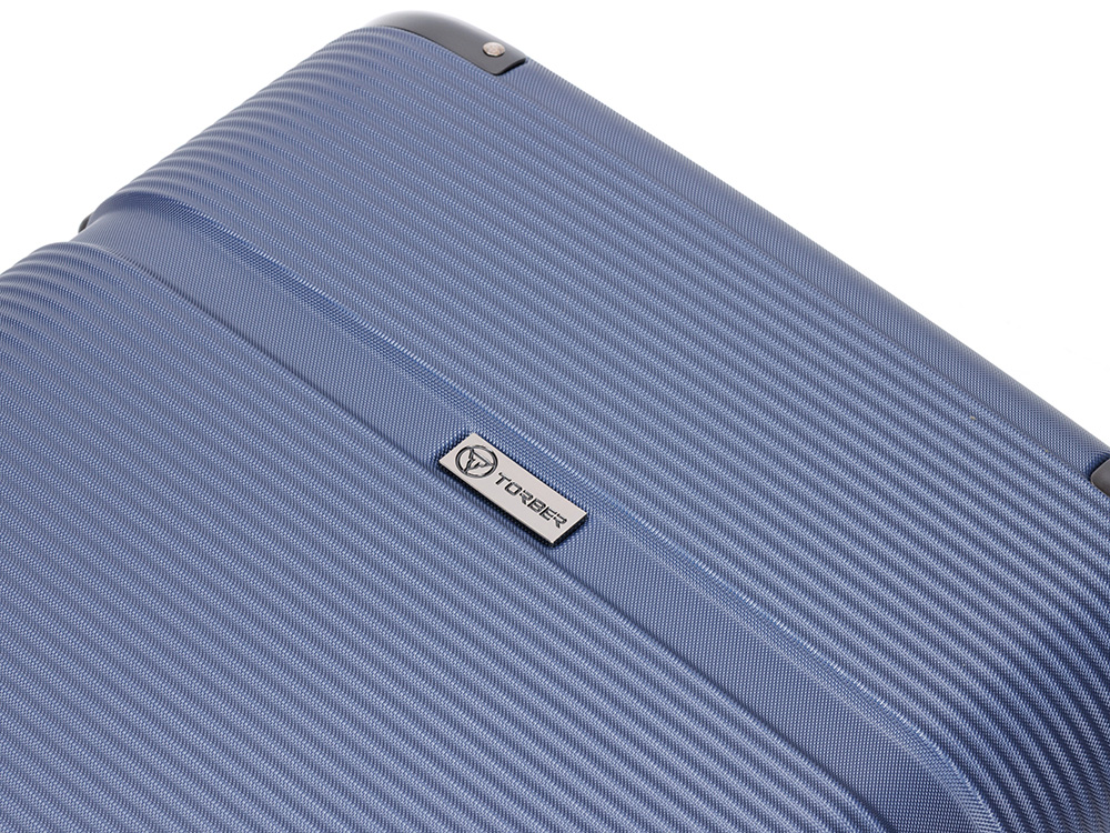 Чемодан TORBER Onego, синий, ABS-пластик, 59,5 х 39,5 х 24 см, 46 л-9