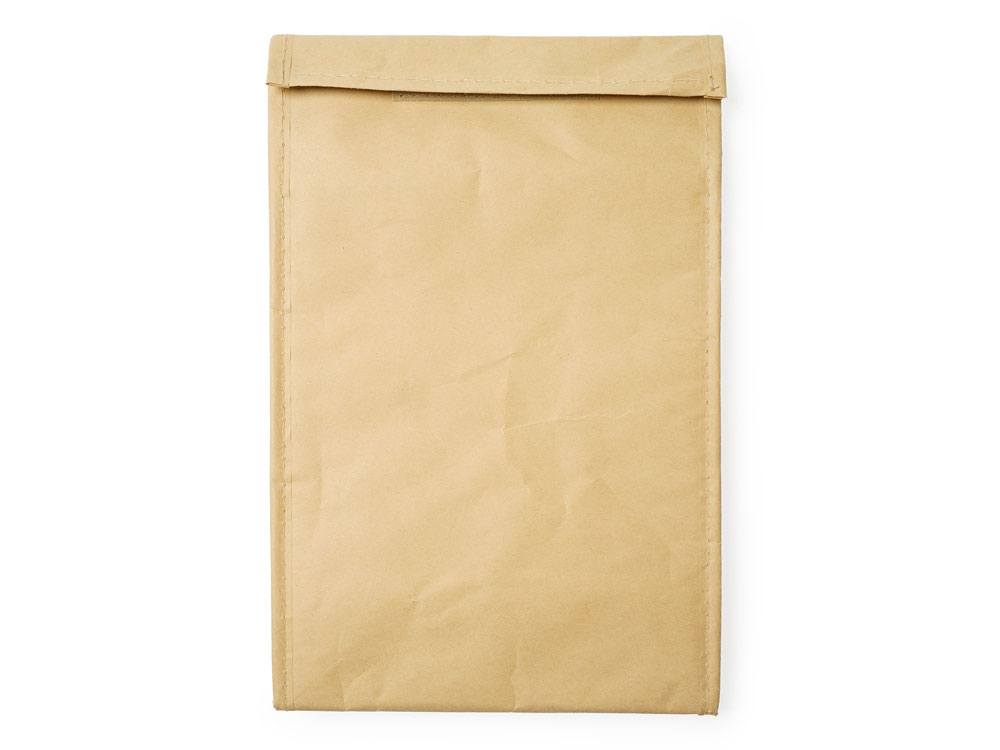 Сумка-холодильник KEMER из ламинированной бумаги, бежевый-4