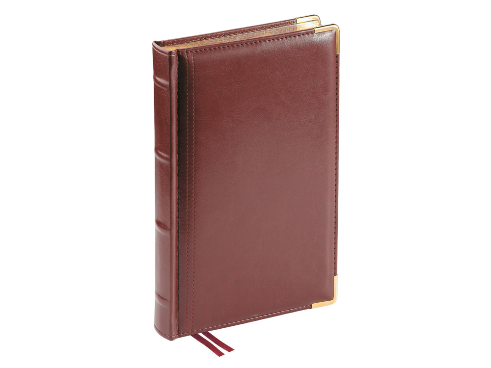 Ежедневник А5 полудатированный Boss, коричневый-0