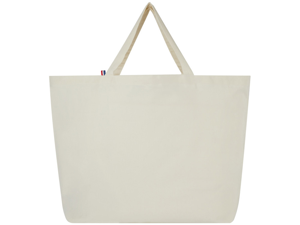 Переработанная эко-сумка Cannes плотностью 200 г/м2 вторичной переработки - Натуральный-2
