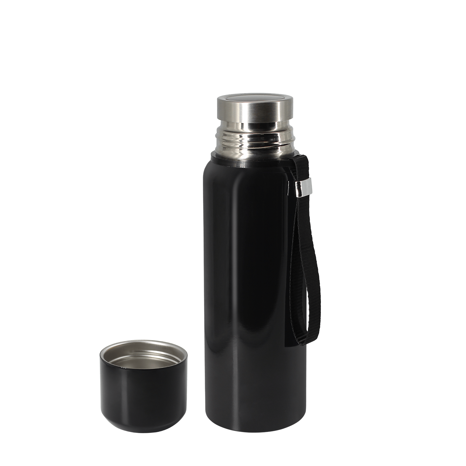 Термос S-travel New с датчиком температуры 600 мл. (черный)-2