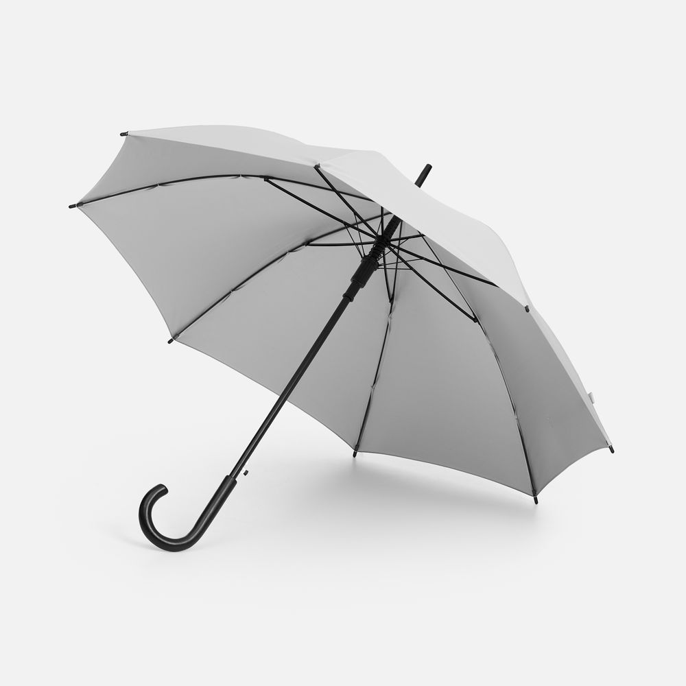 Зонт-трость Standard, белый с серебристым внутри-1