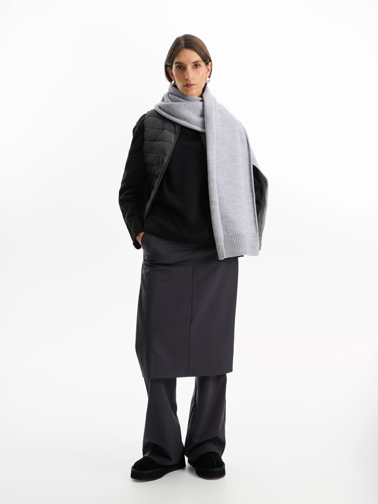 Шарф Cordelia, светло-серый-2