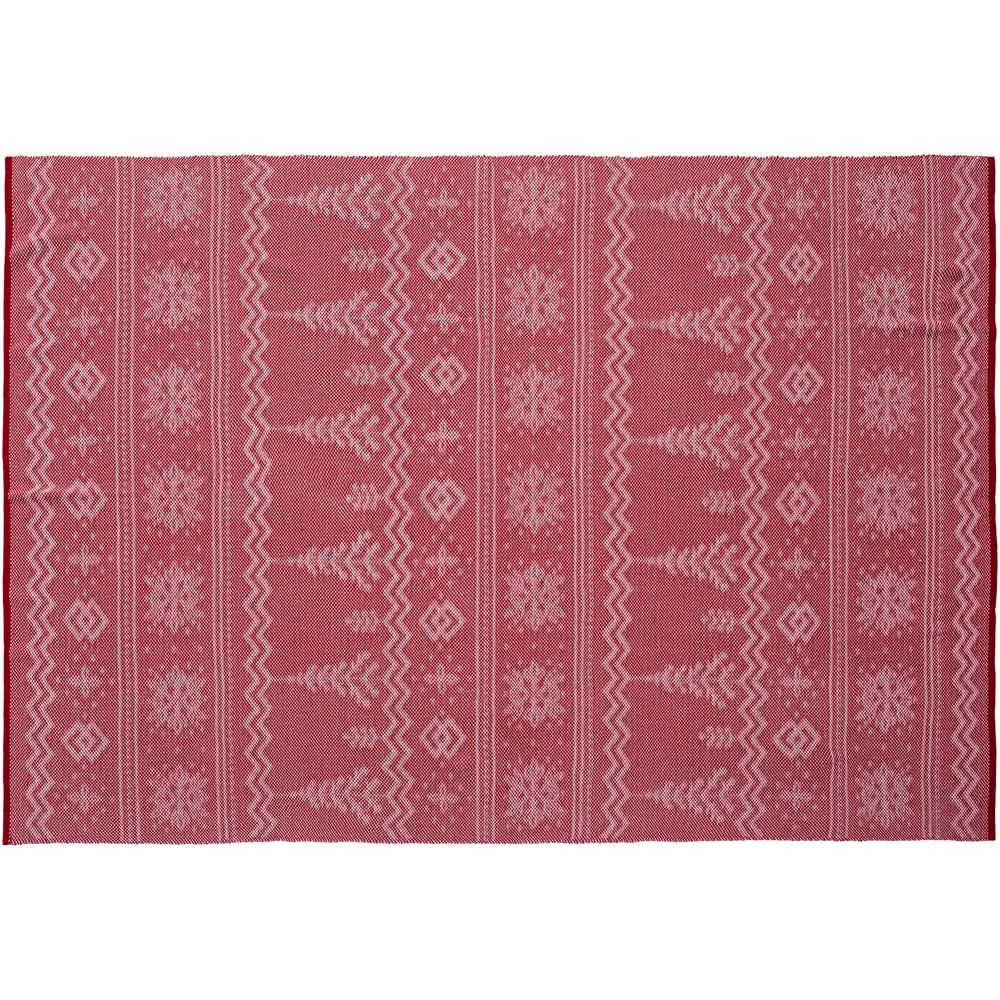 Плед Elnik, красный с молочно-белым-3