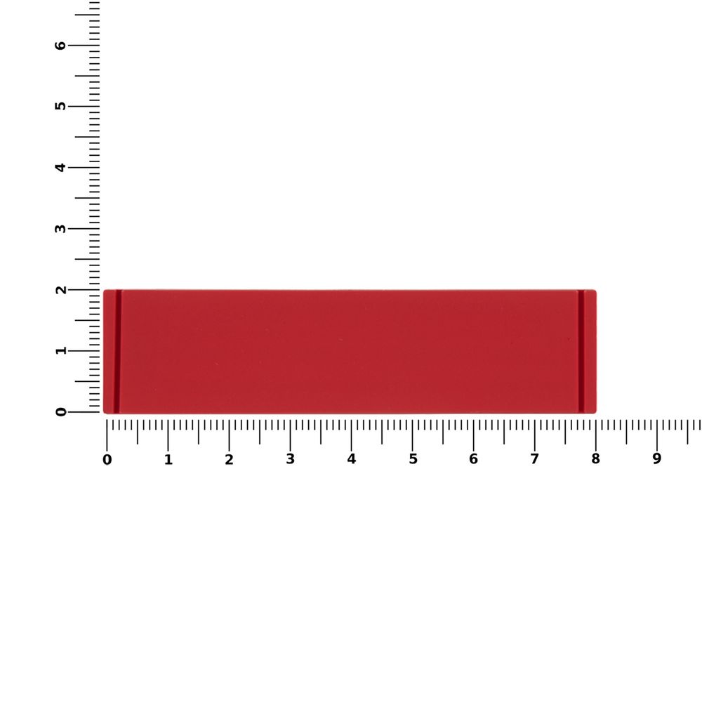 Лейбл из ПВХ Dzeta, S, красный-1