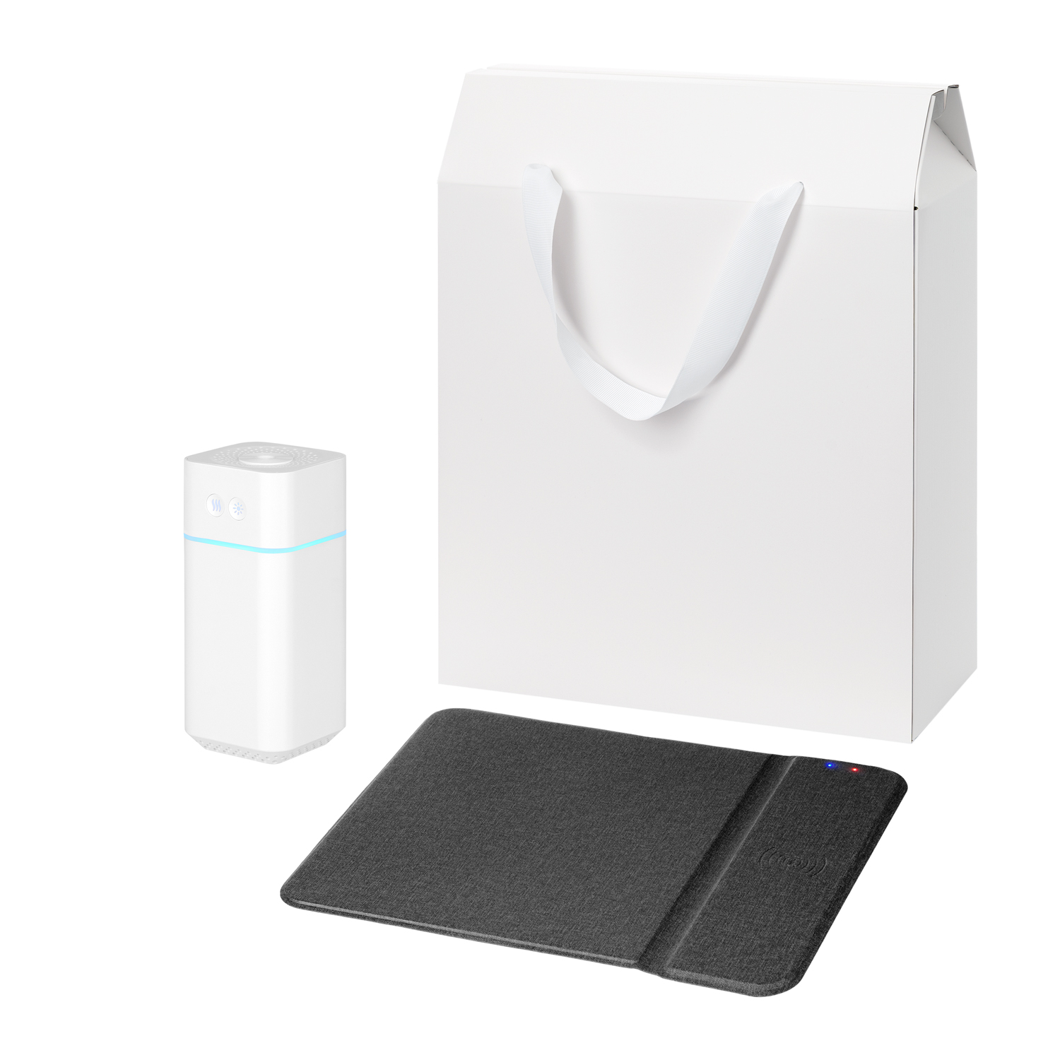 Подарочный набор Клауд НЕО, Онор (Cloud NEO, Ноnor), черный (увлажнитель воздуха, зарядное устройство)-0