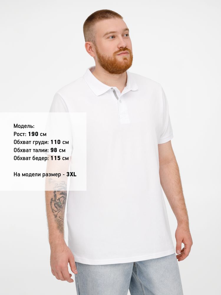 Рубашка поло мужская Virma Premium, белая-5