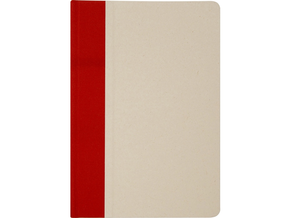 Liliana блокнот формата А5 в твердой обложке из пластика из сахарного тростника - красный кирпичный-1