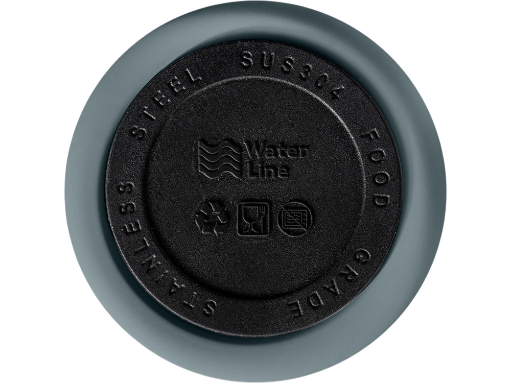 Вакуумная термокружка Waterline c кнопкой Guard, 400 мл, тубус, антрацит-7
