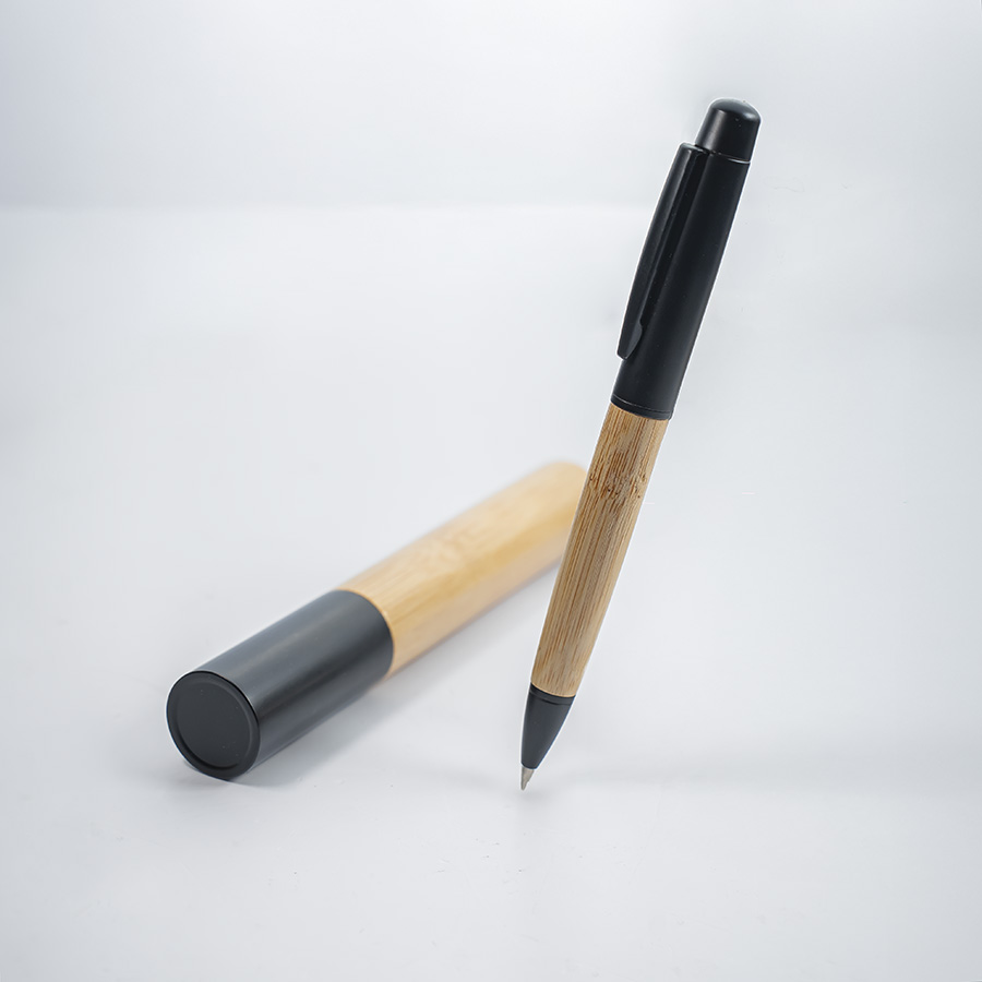 Ручка шариковая BALK в тубе-футляре, бежевый, черный-4