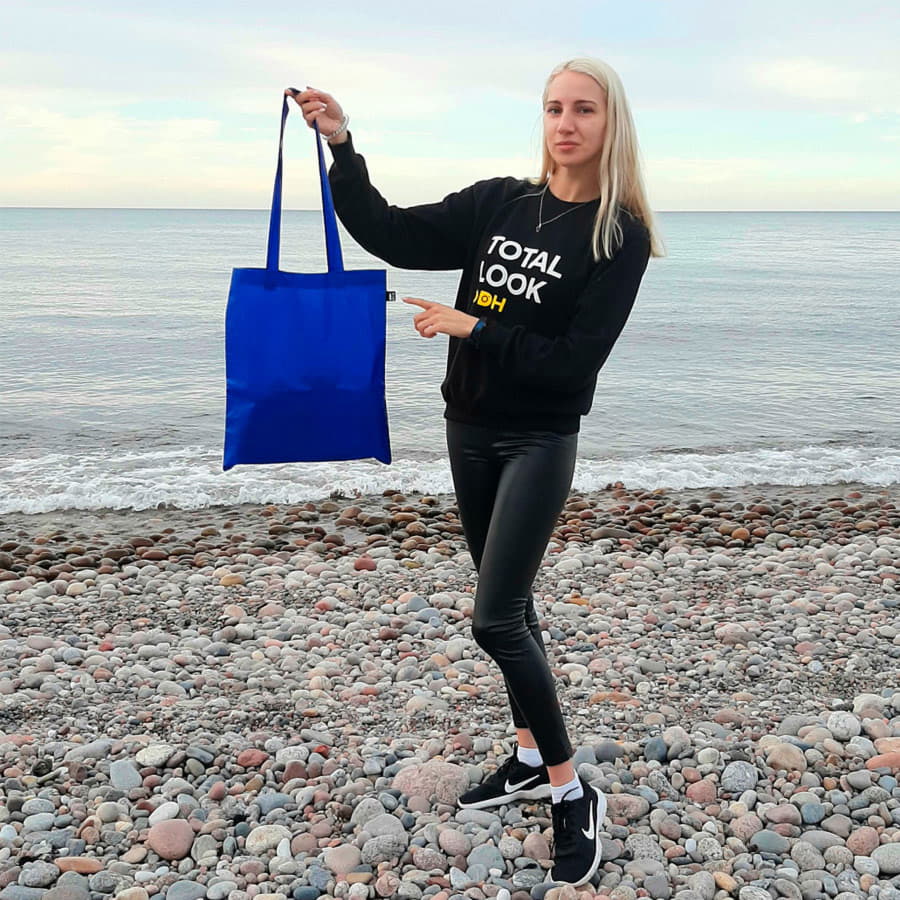 Сумка для покупок FRILEND из rPET/рециклированного полиэстера, черный-8