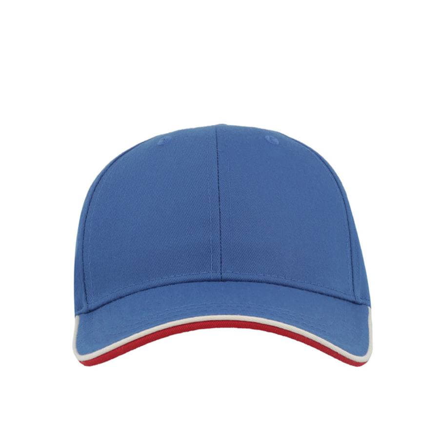 Бейсболка ZOOM PIPING SANDWICH, 6 клиньев, застежка на липучке, синий-4