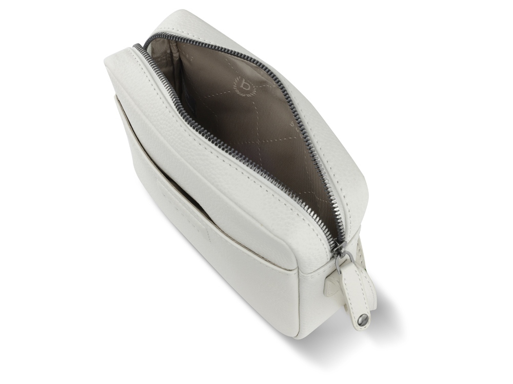 Сумка кросс-боди женская BUGATTI Elsa, белая, воловья кожа/полиэстер, 19х5,5х14 см-4