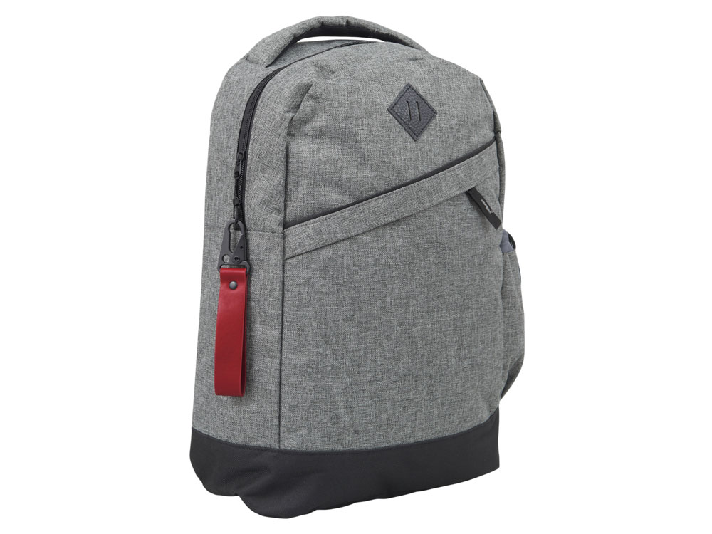 Брелок-ремувка из эко-кожи с карабином Domino, красный-2