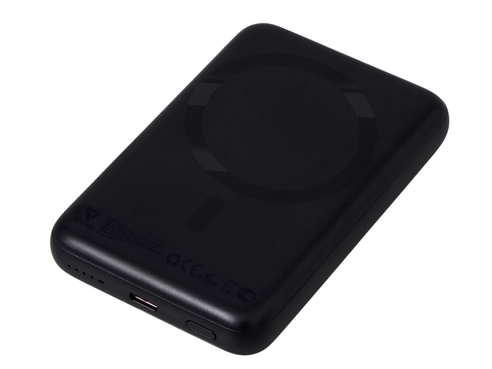 Магнитный внешний беспроводной аккумулятор Polarix, QC/PD, 10000 мАч, черный-2