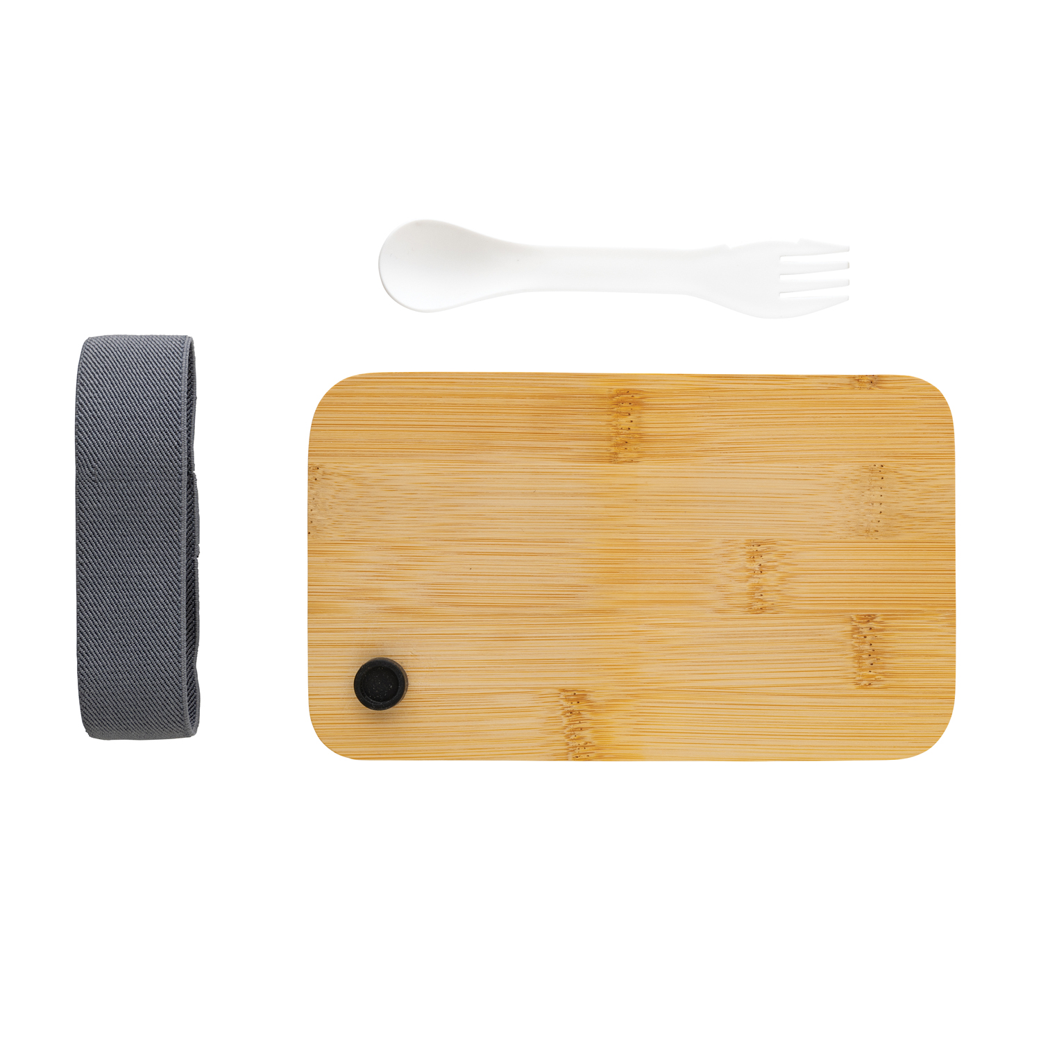 Ланч-бокс из переработанного полипропилена RCS с бамбуковой крышкой и столовым прибором-6
