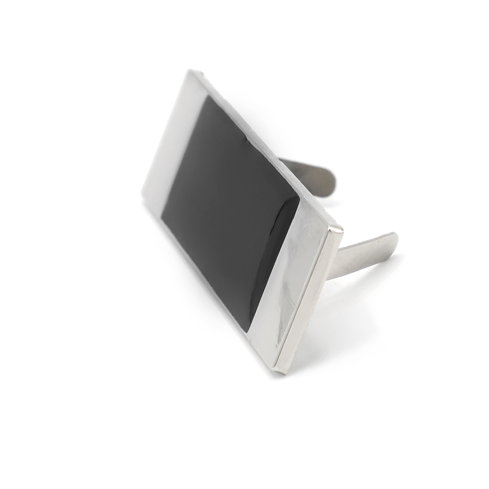 Шильд металлический, серебряно-чёрный-1