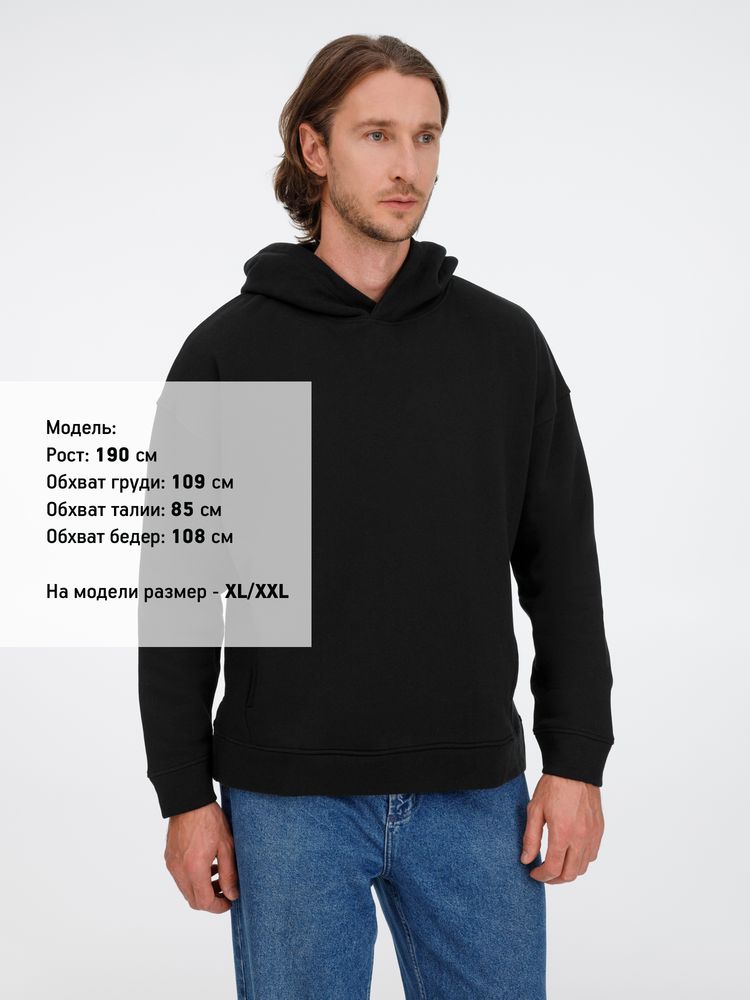 Худи оверсайз унисекс Tolla, черное-9