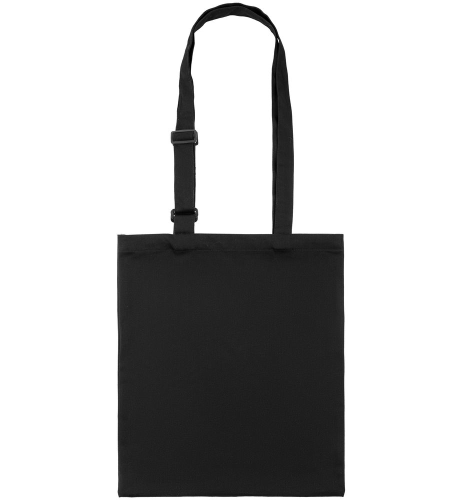 Сумка для покупок с регулируемыми ручками Leta, черная-4
