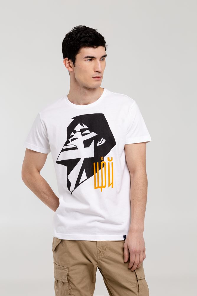 Футболка «Меламед. Виктор Цой», белая-0