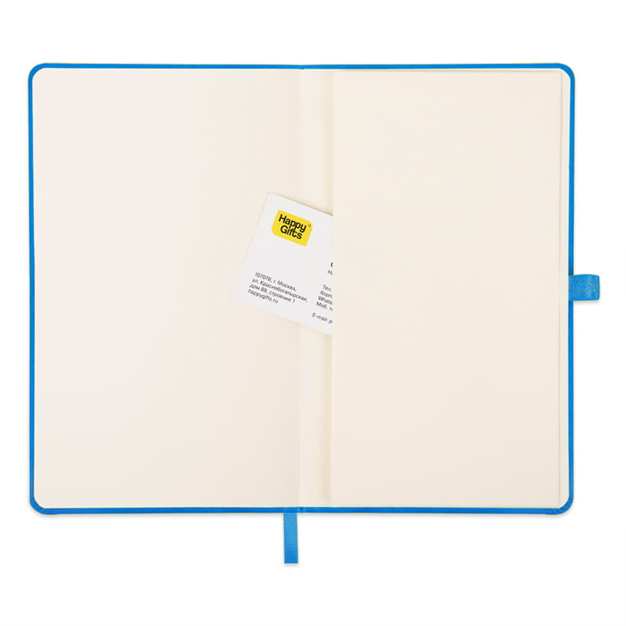 Ежедневник недатированный HAMILTON, A5, небесно-голубой, кремовый блок, светло-голубой-1