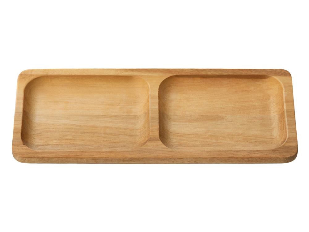 Менажница из акации с двумя секциями Almond-1