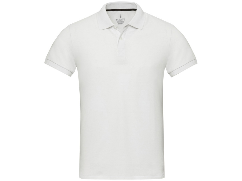Emerald поло унисекс с коротким рукавом из переработанных материалов Aware™. - Белый-1